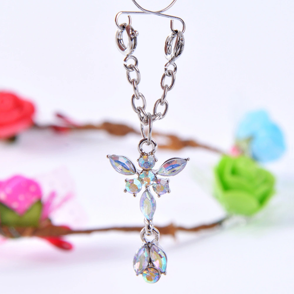 Personalized Zircon Butterfly Adjustable Holiday Nipple Ring Accessories