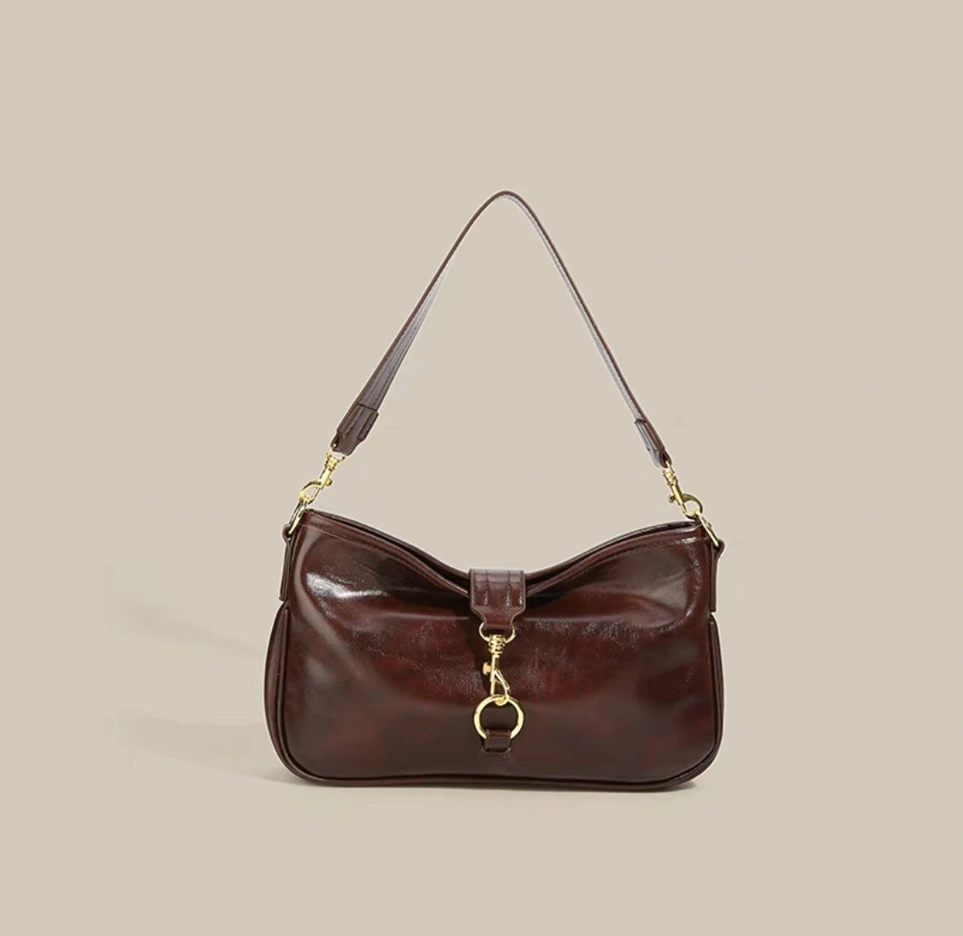 Commuter Underarm Bag All-match Solid Color Crossbody
