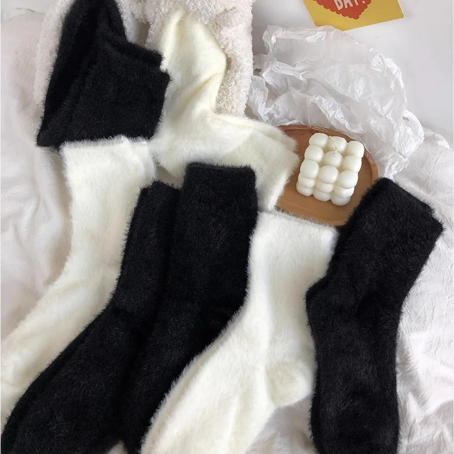 Mink Fur Socks For Women