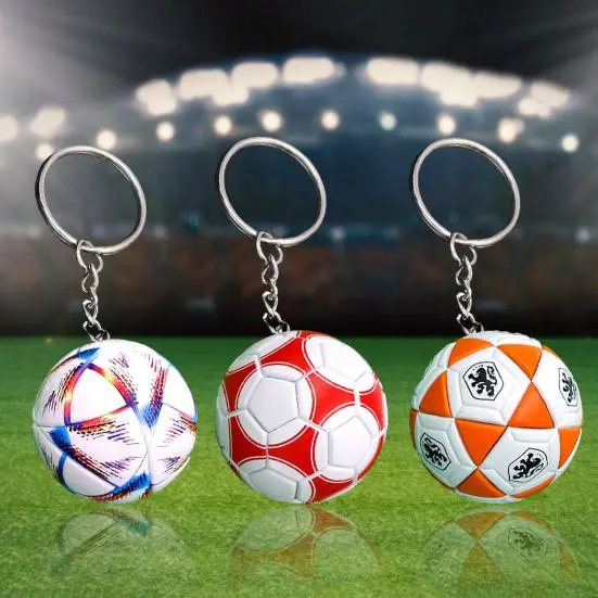 Match Ball Commemorative Realistic Reusable Souvenir Gifts Qatar Football World Cup Keyring Bag Pendant Accessories Fans