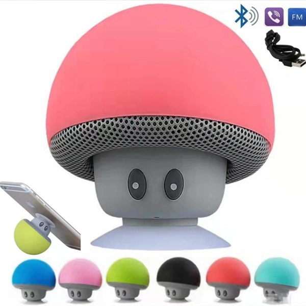 Wireless Bluetooth speaker Mushroom head shape Bluetooth speaker waterproof silicone sucker stand music player