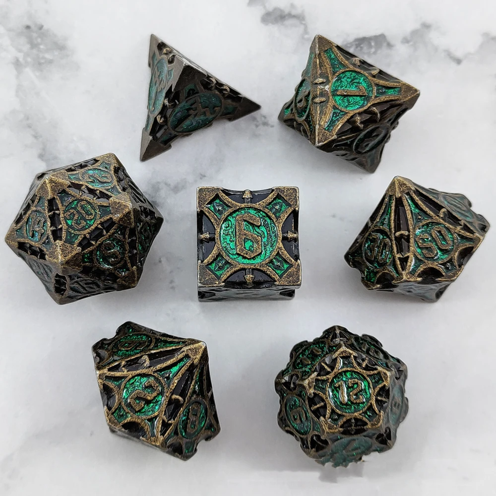 Metal Dice COC Running Group Multi-faceted Set