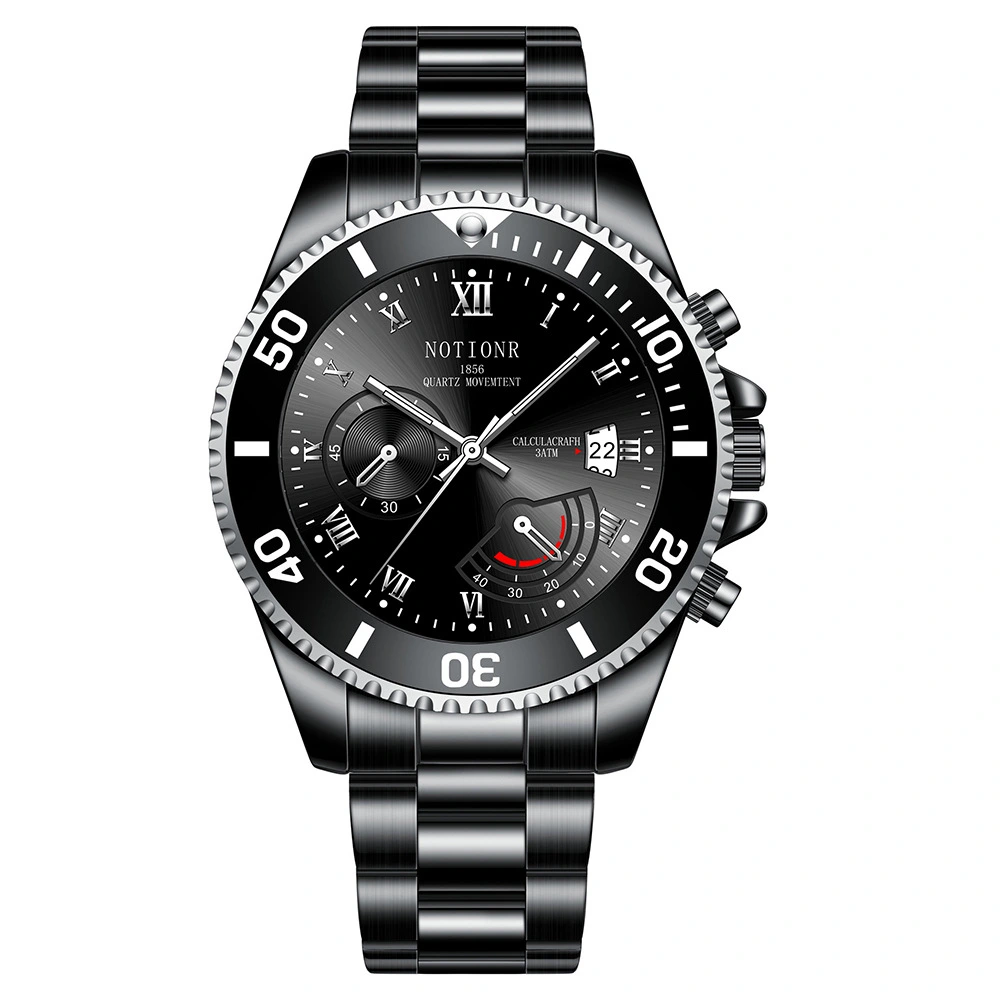 Waterproof Green Submariner Fashion Steel Luminous Calendar Quartz Watch Cross-border