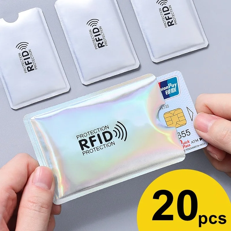 RFID document passport bank card ID card aluminum foil anti-degaussing anti-theft brush shielding card holder