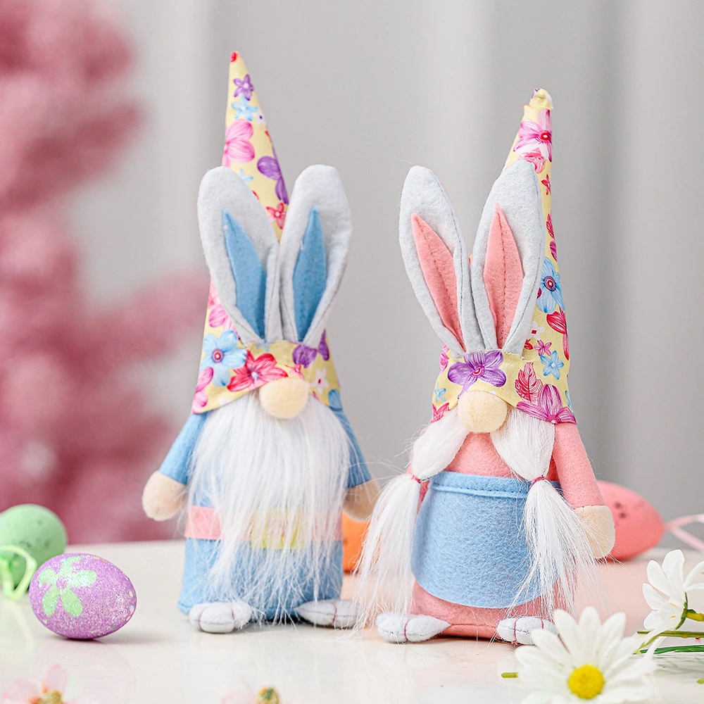 Creative Easter Decoration Standing Posture Bead Caps Doll Ornaments