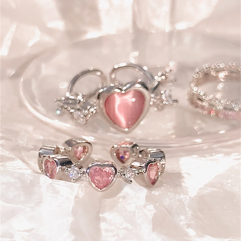 Fashion Love Heart-shaped Ring Women