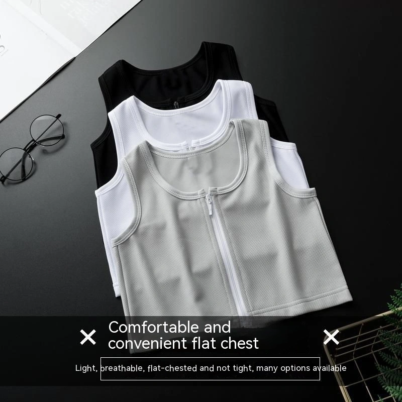 Zipper Corset Sports Tube Top Underwear