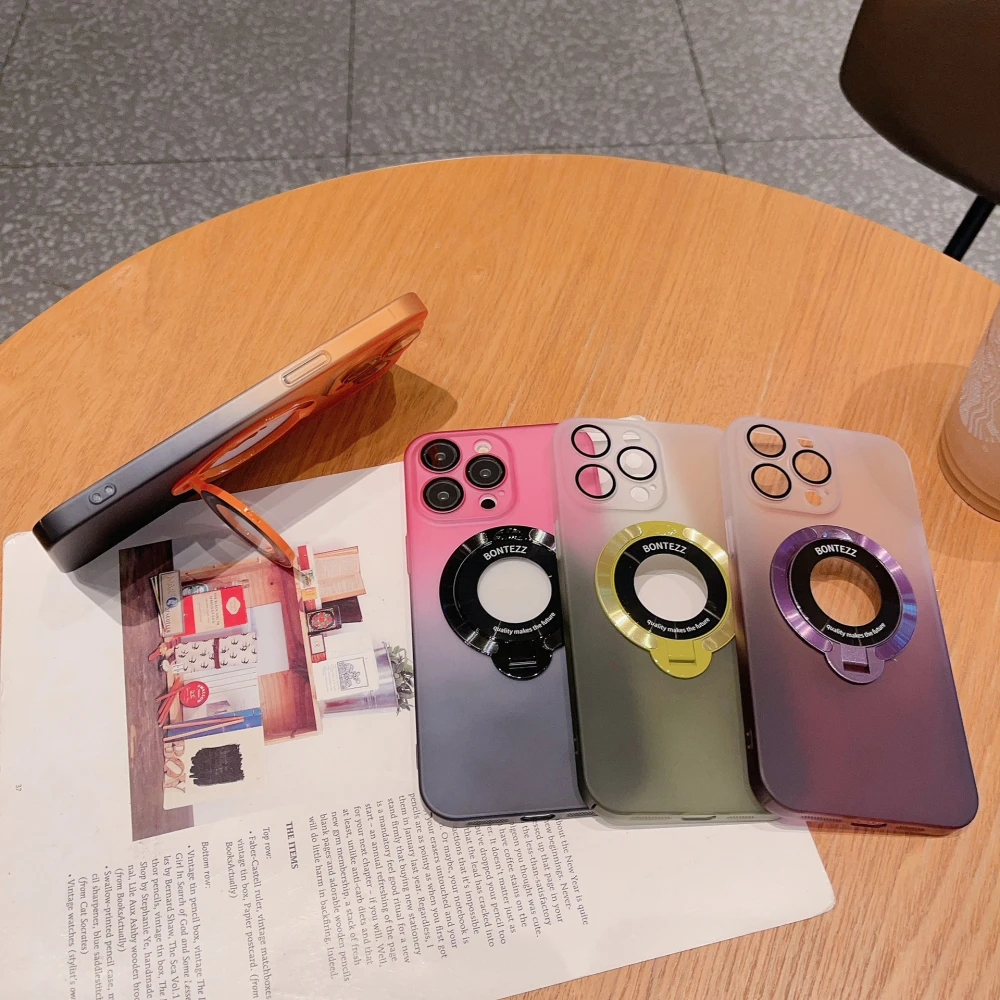 Gradient Magnetic Bracket Phone Case