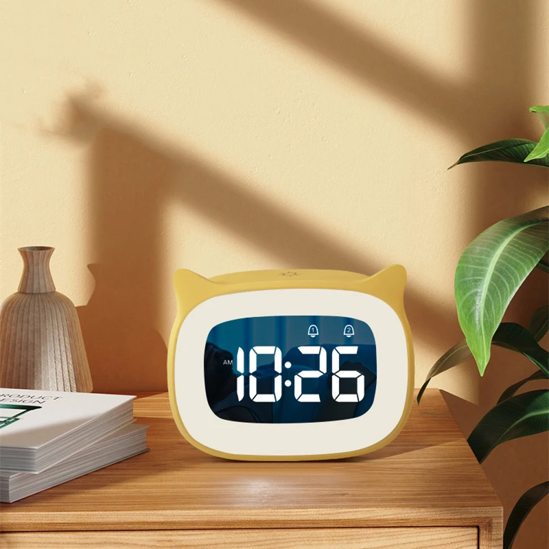 Large Volume Double Alarm Clock Bedside Ambience Light