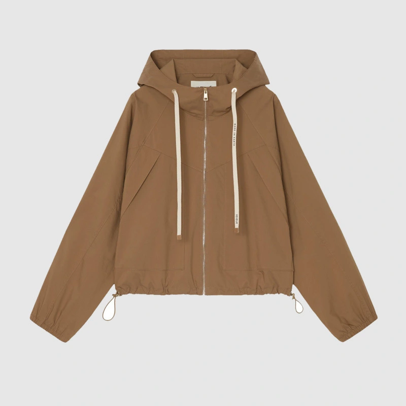 New Cotton Poplin Hooded Jacket