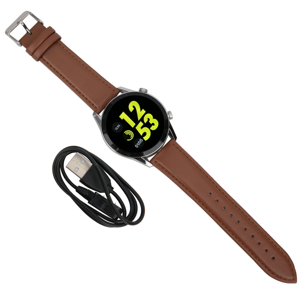 DT21 Sports Smartwatch Weather Report Full Touching High Definition Healthy Manage WatchBrown