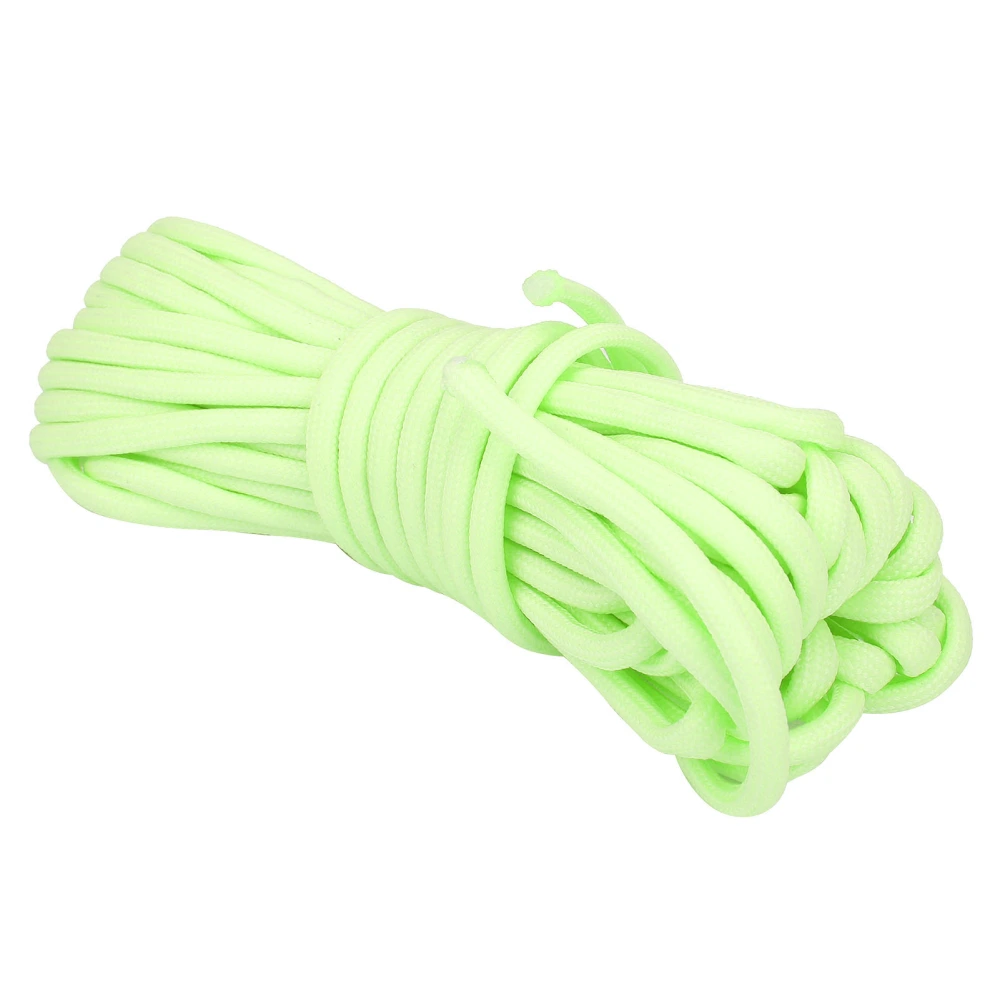 10M 9 Stand Cores Camping Rope Parachute Lanyard Luminous Paracord for Outdoor HikingFluorescent Color