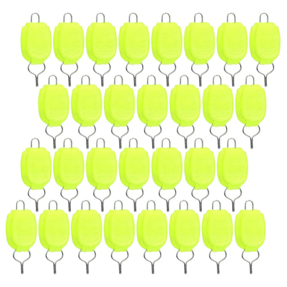 6 Bags of Luminous Fishing Wire Stopper Lightweight Line Clamping Device Accessory3#