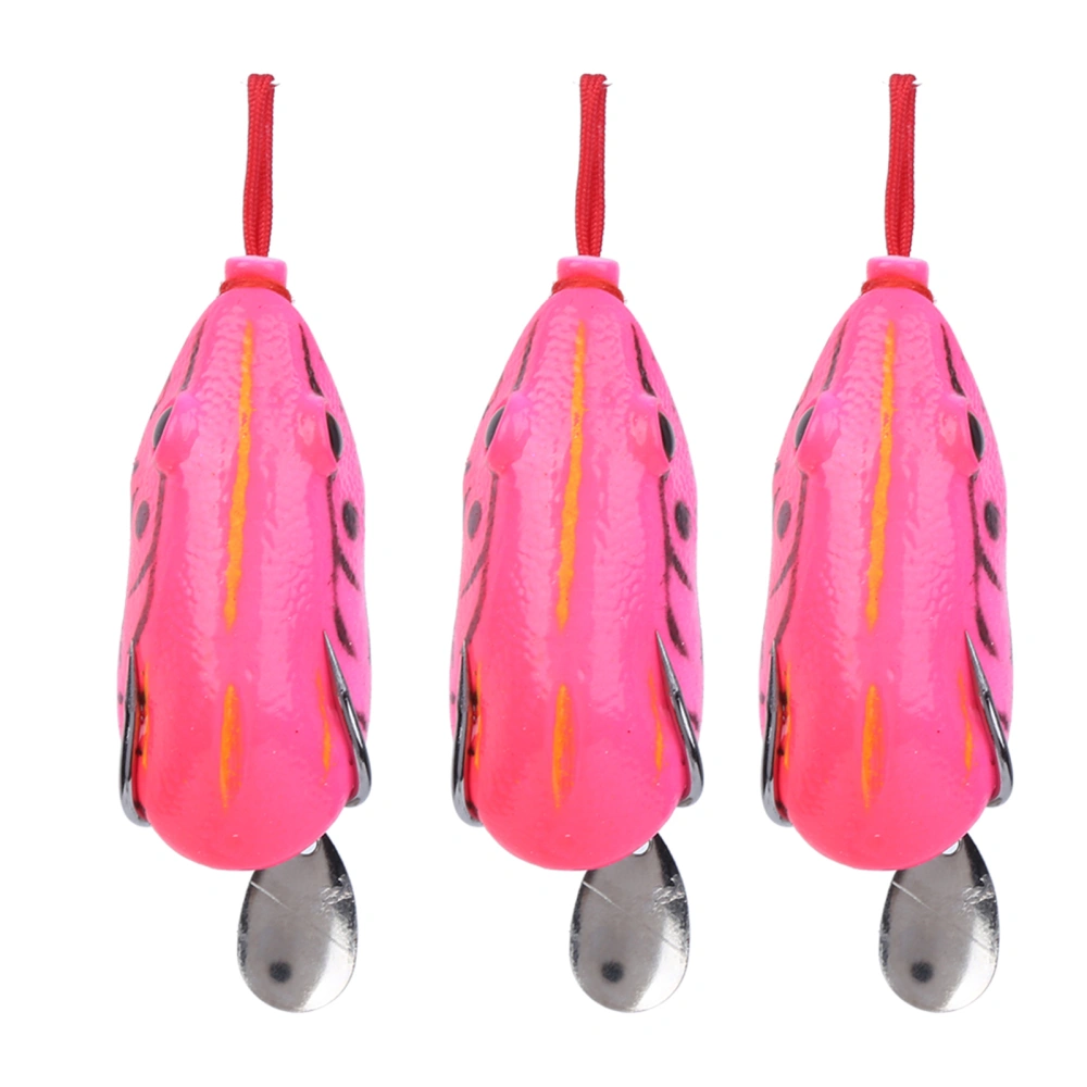 3Pcs Artificial Simulation Soft Sequin Fishing Lure Bait Fishing Accessory 5.5cm4#