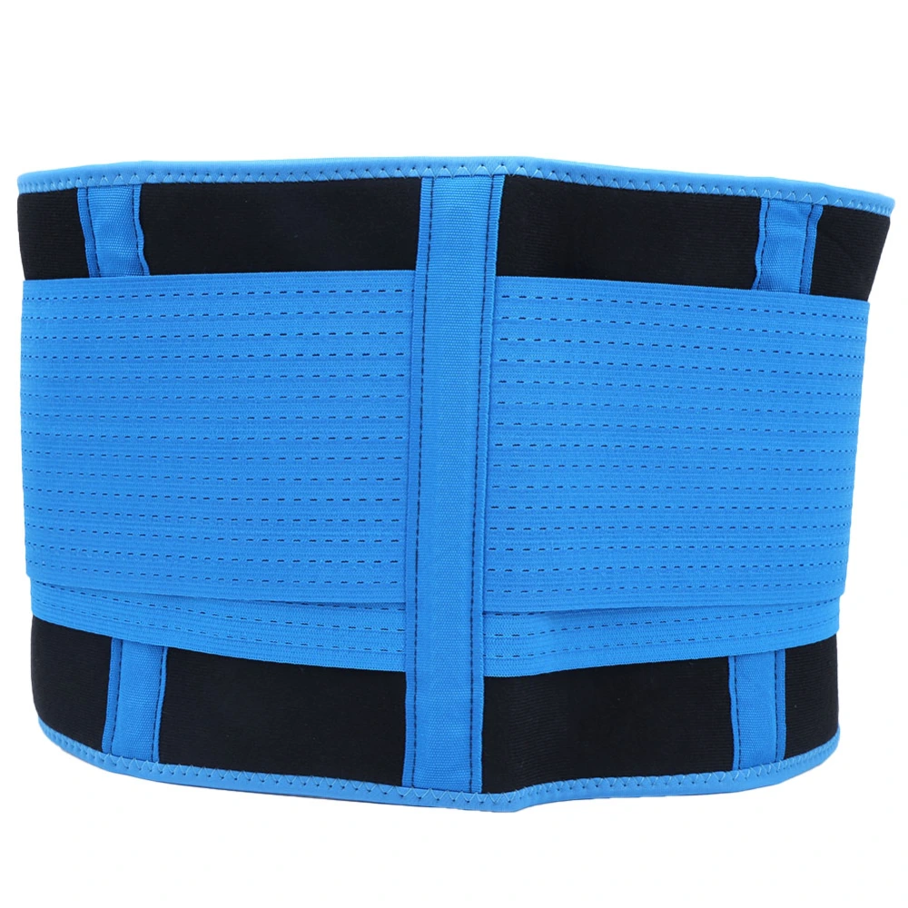 Breathable Mesh Support Exercise Belt Adjustable Waistband Fitness Waist ProtectorBlue M