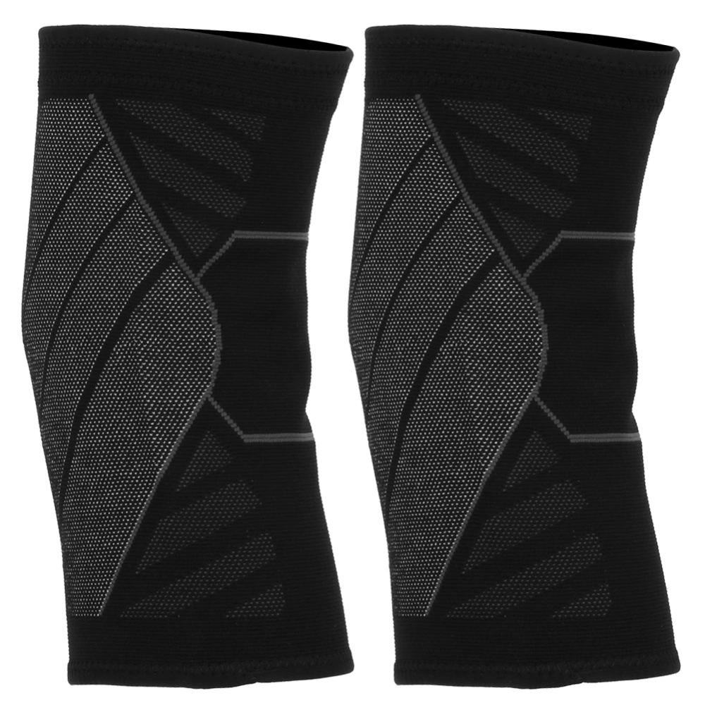 Unisex General Outdoor Sports Knee Guard Elastic Knitting Kneepad for Football BasketballL