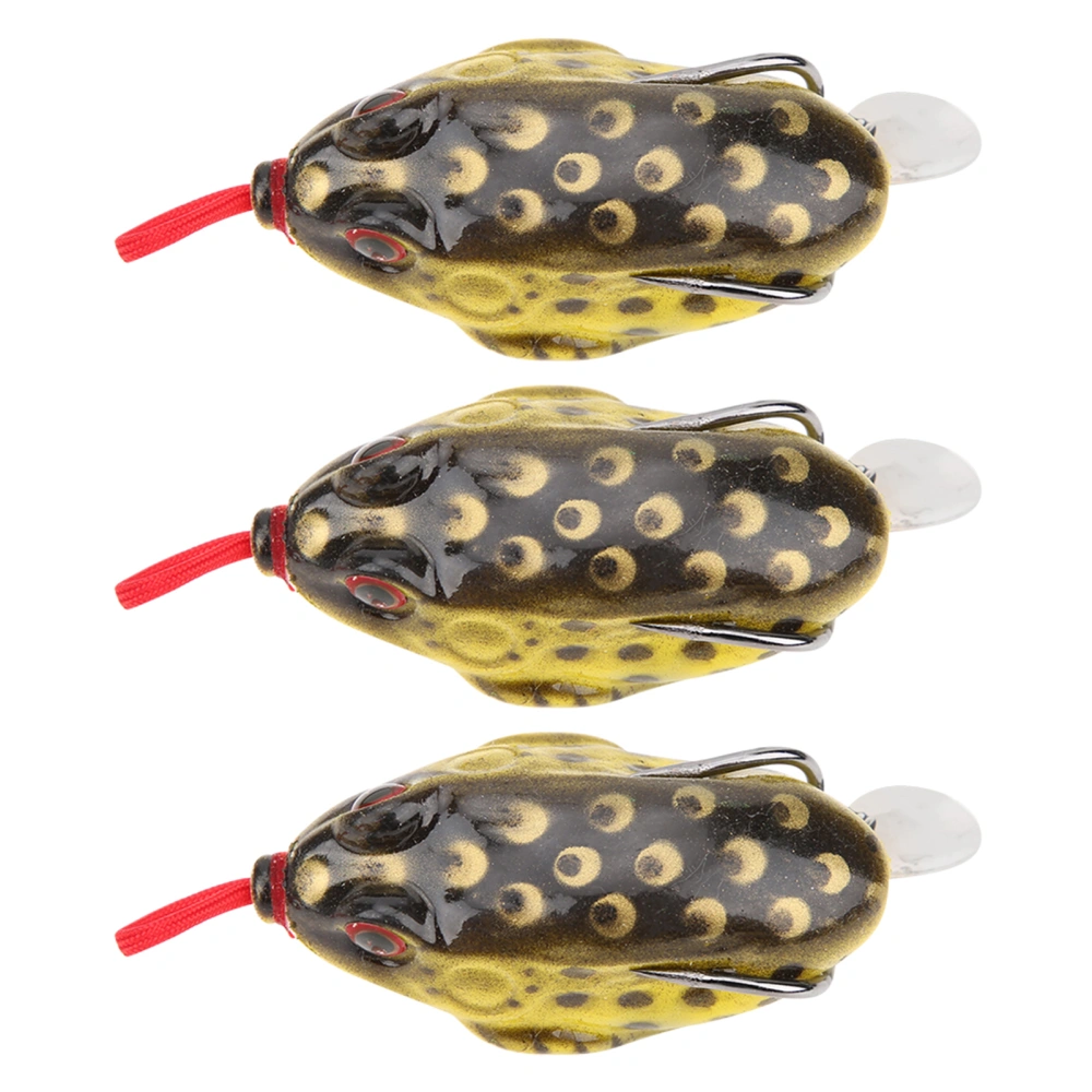 3PCS Sequin Soft Silicone Lure Artificial Simulation Lifelike Bait Fishing Tackle 5.5cm/13g3#