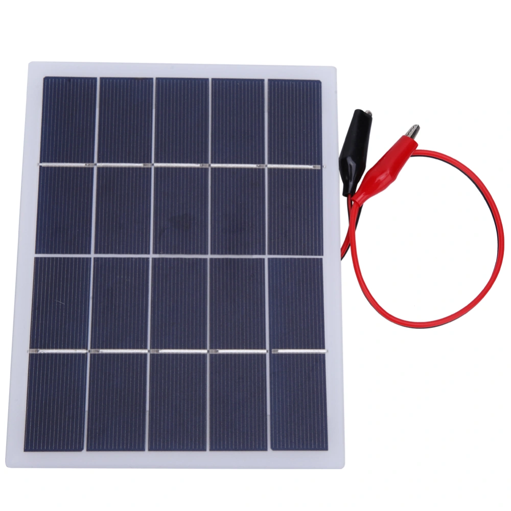 3W 5V Polycrystalline Silicon DIY Solar Panel Laminated Board Battery Plate 170x130mm(3W&#8209;White )