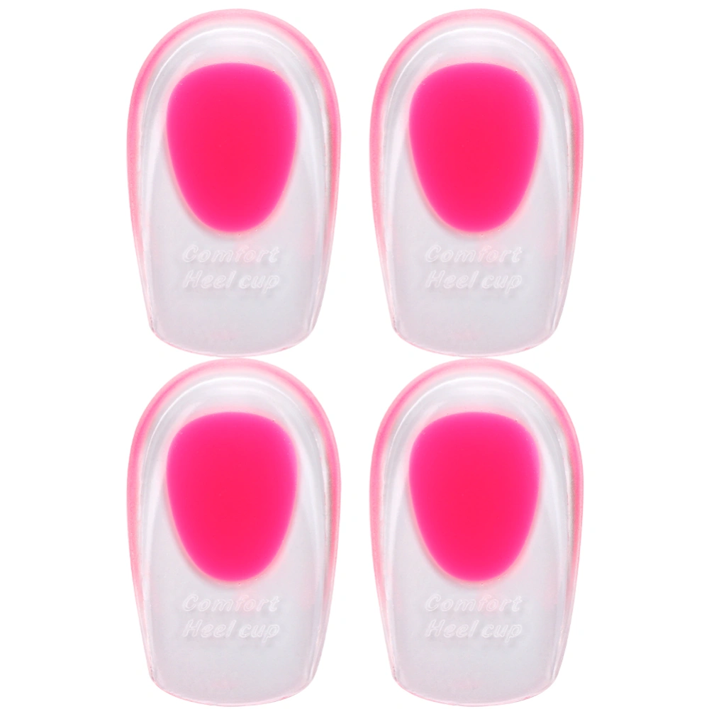 Silicone Gel Heel Cushion Insoles Support Heel Shoe Pad Relieve Foot Pain Protectors Pads