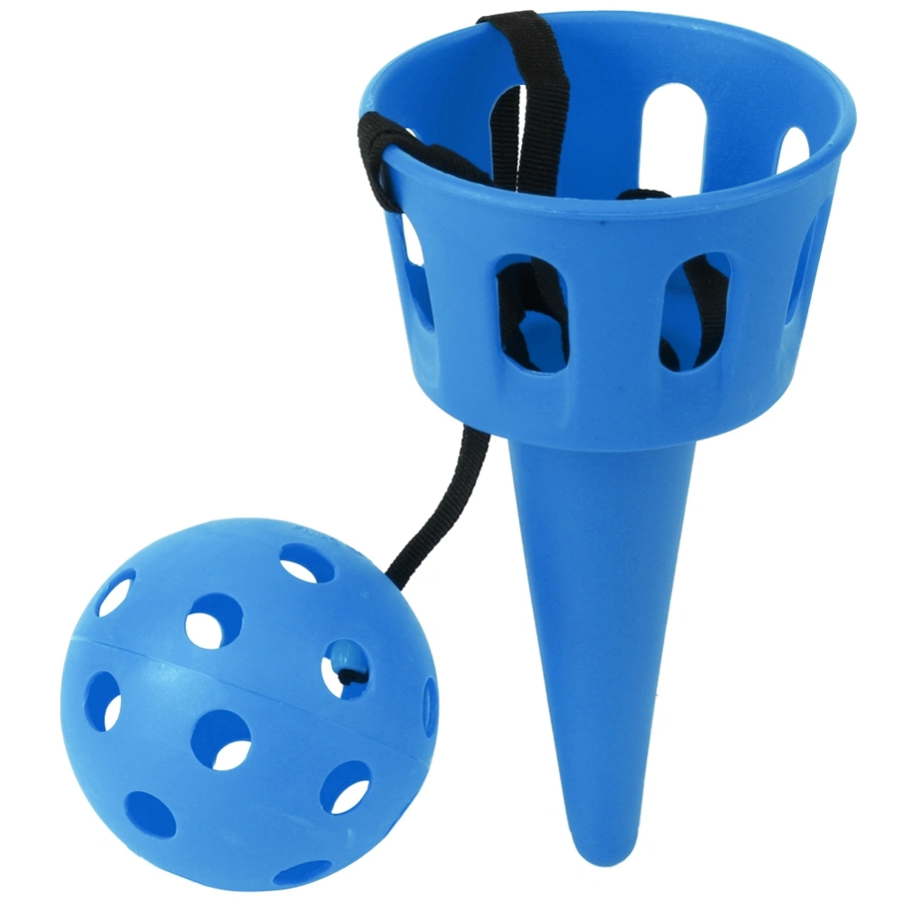 Scoop Toss Set Children Coordination Training Equipment Sports Throwing and Catching Ball GameBlue