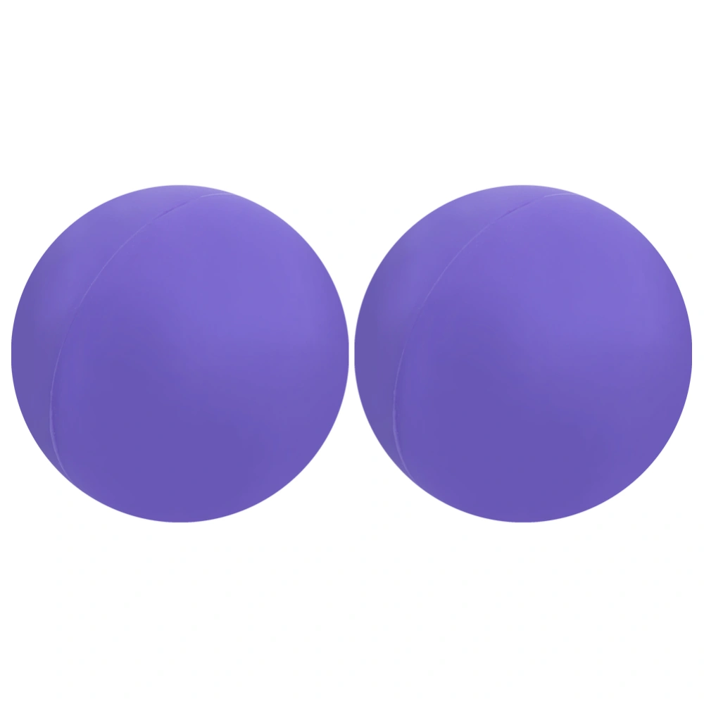 2Pcs Silicone Yoga Acupoint Massaging Ball Muscle Relaxation Fitness Hand Sole Massagepurple