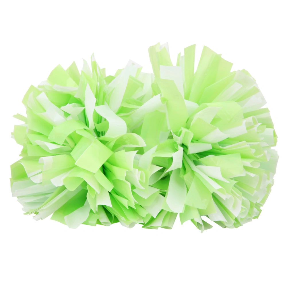 Soft Plastic Cheerleading Pompoms Handle Cheering Poms Ball for Sports Dancing Party