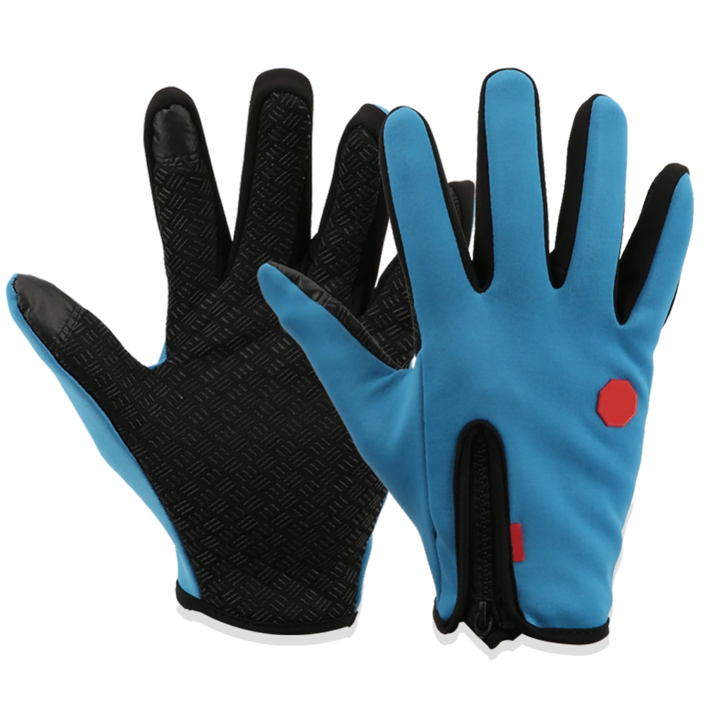 Winter Cycling Outdoor Sports Gloves Windproof Climbing Touchscreen Non‑slip Bicycle GlovesM