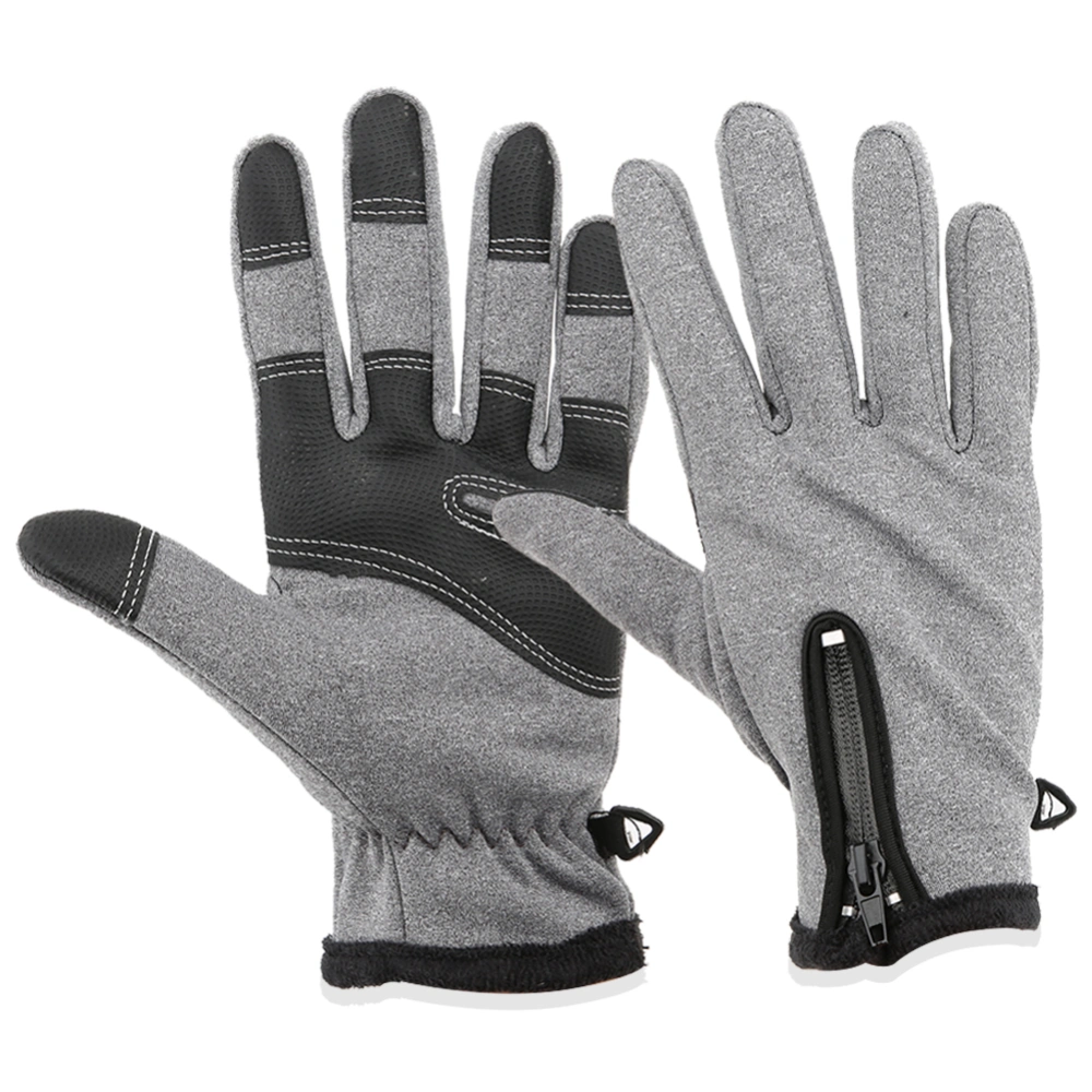 Outdoor Sport Riding Climbing Waterproof Gloves Warm Unisex Touchscreen Full Finger GlovesL