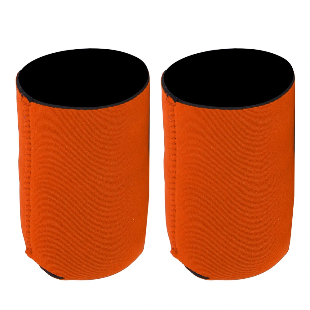 (2Pcs/Set) Outdoor Neoprene Water Bottle Cover Insulated Waterproof Bottle SleeveOrange