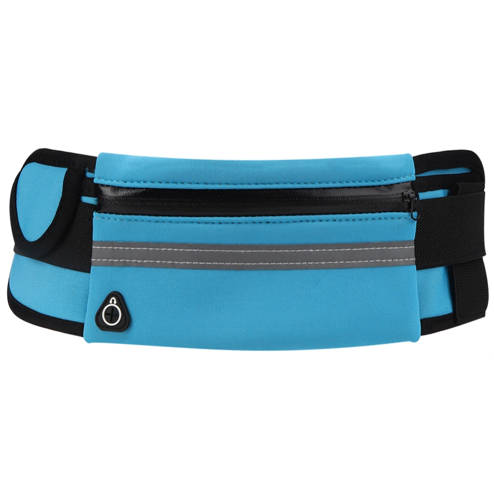 Multifunction Men Running Waist Bag Women Fitness Belt Bag Phone Pouch Storage Pack(Sky Blue Free Size)