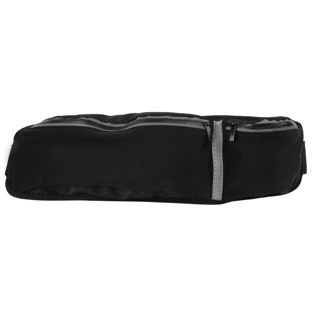 Sports Waist Bag Multifunction Outdoor Waterproof Largecapacity Belt Bag Running(Black Free Size)