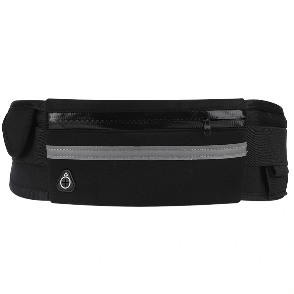 Multifunction Men Running Waist Bag Women Fitness Belt Bag Phone Pouch Storage Pack(Black Free Size)