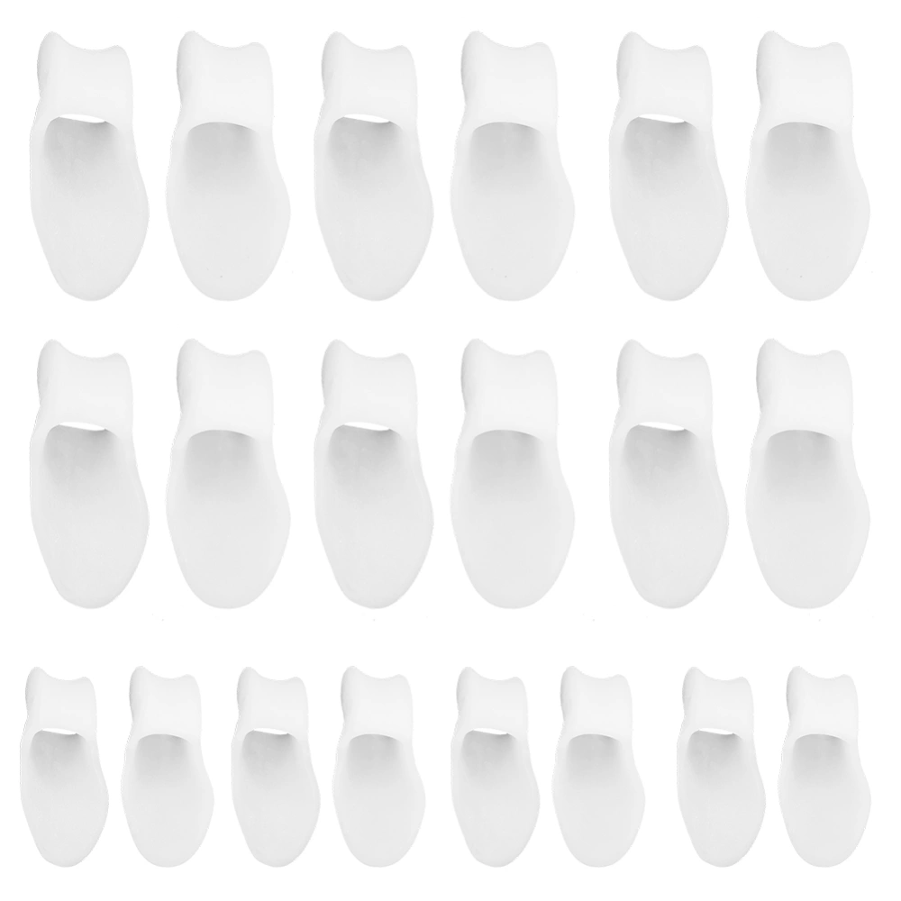 10 Pairs Reusable Toe Separator Silicone Soft Comfortable Insole Correction Foot Pad