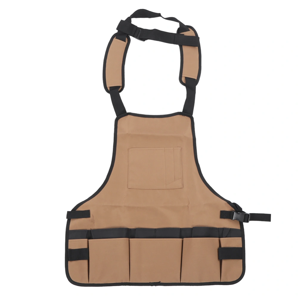 BBQ Apron Waterproof Outdoor Apron Woodworking Gardening Baking Apron with Pockets