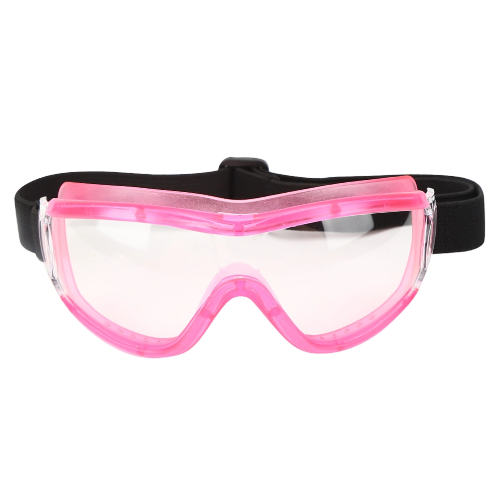 Children Safety Goggles AntiSpittle Kid Antifog Transparent Outdoor Protective Glasses(rose )