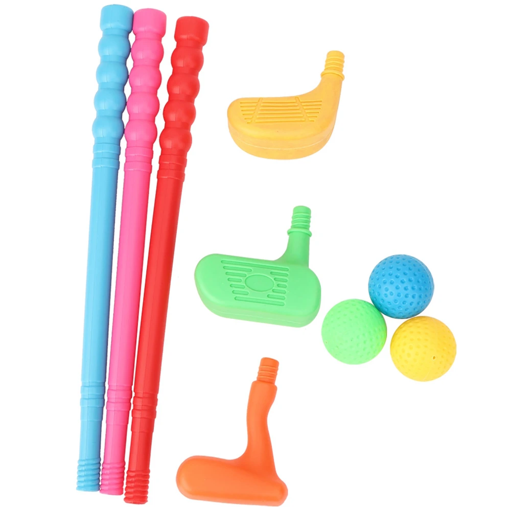 Golf Kit Suits for Children Kids Clubs Mini Children Toys Golf Parent‑Child Games Indoors Outdoors Supplies