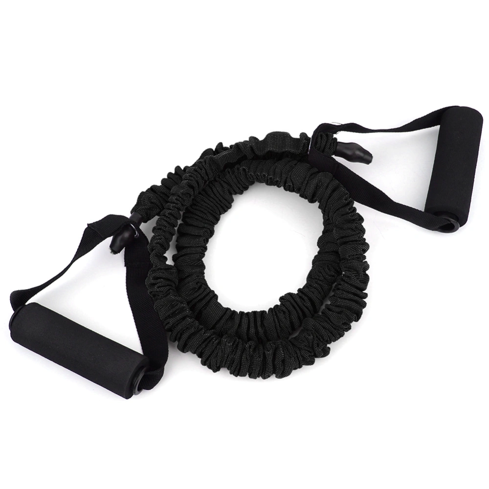 Slotted Pull Rope Fitness Anti Break Indoor Elastic Belt Yoga Power Training Resistance Bands(black(30lb) )