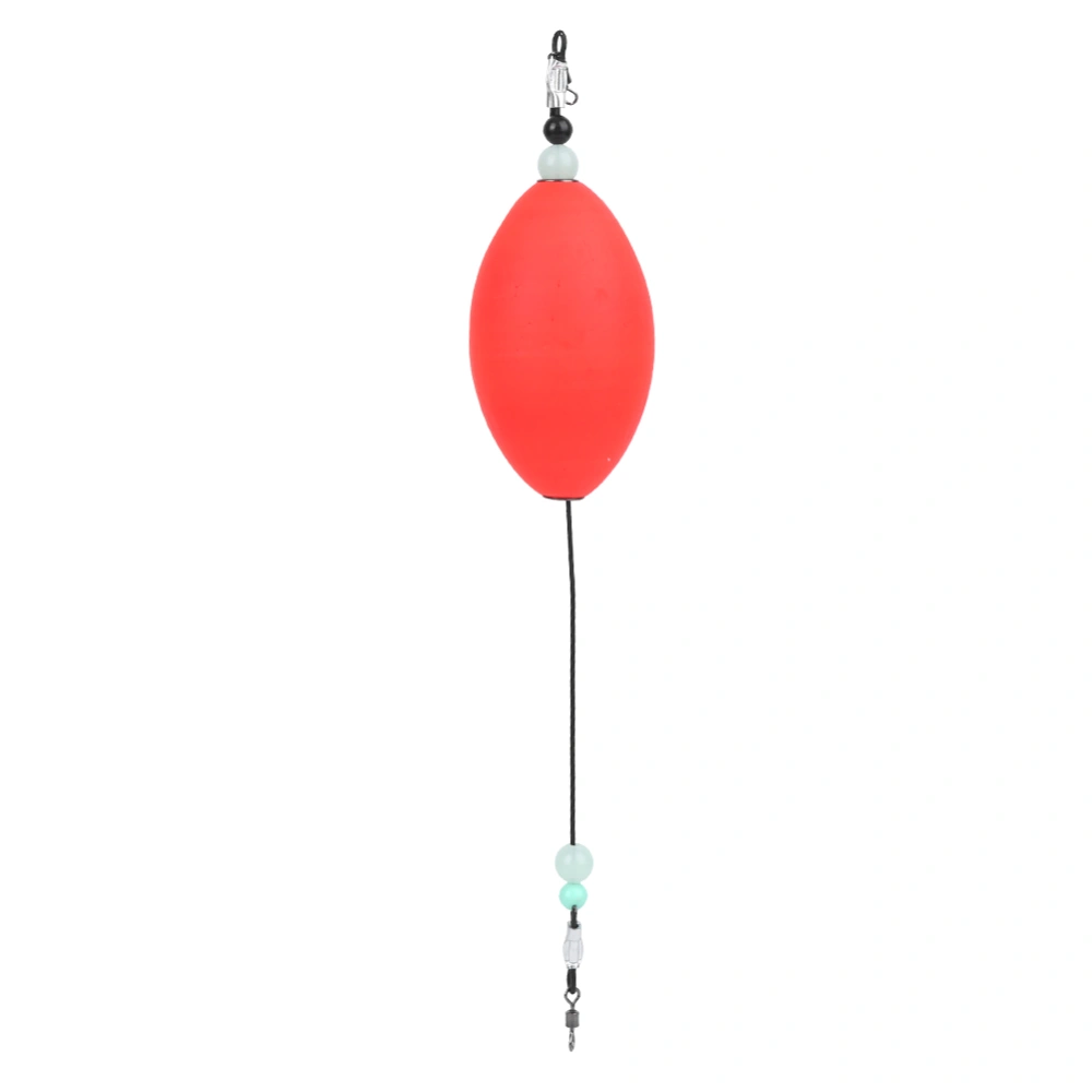 EPS Lightweight Red Oval Appearance Sea Fishing Float with Steel Wire Tackle Supplies