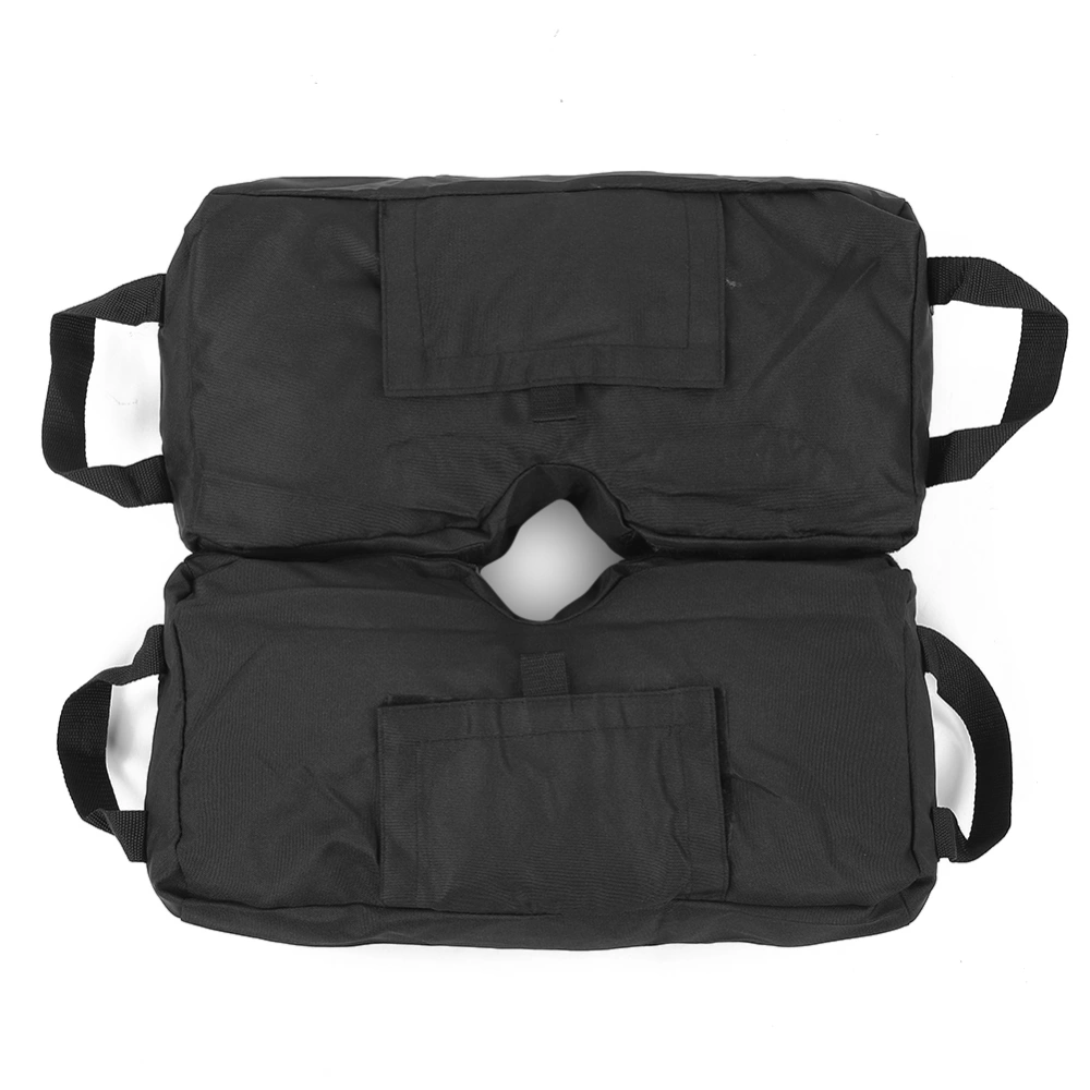 2PCS 600D Oxford Cloth Black Outdoor Canopy Detachable Bearing Fixed Sandbag Awning Sun Umbrella Support Frame Fixed Sand BagFixed Sandbag