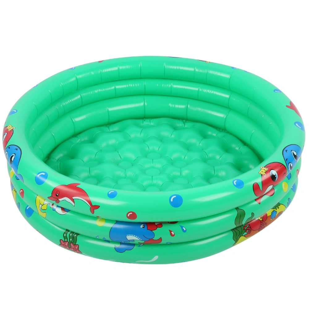 Round Inflatable Baby Toddlers Swimming Pool Portable Inflatable Children Little Green Pool Home Indoor Outdoor for Kids Girl Boy150cm/59.0in Green