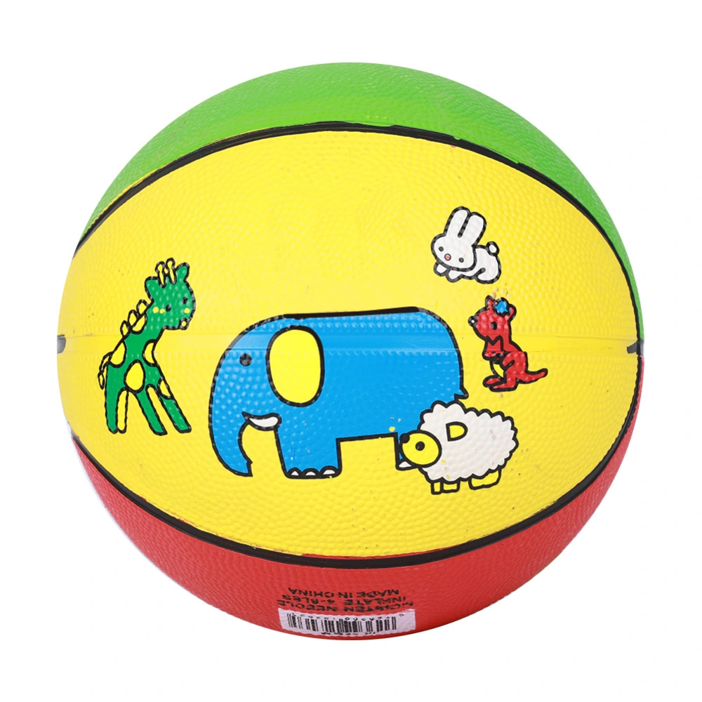 Rubber No.3 Kitten Ride Elephant Good Elasticity Kindergarten Children Mini Outdoor Wear Resistant Basketball for 1-5 Years Old