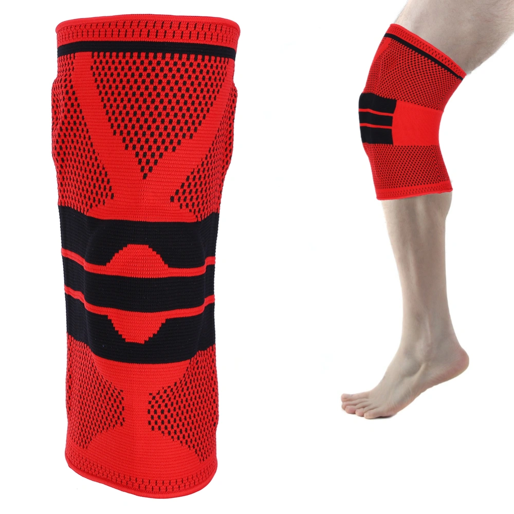 Summer Unisex Thin Ball Games Sports Kneecap Cycling Fitness Patella Protective Gear red black