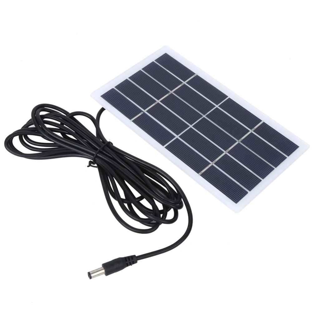 2W 5V Polysilicon Solar Power Battery Panel with DC Interface Charging for 3.7V Battery Outdoor Garden Lamp