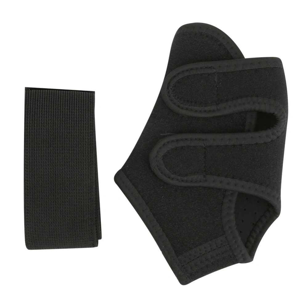 Ankle Support Brace Foot Elastic Guard Strap Basketball Sport Training Protective Equipment BlackLeft Foot