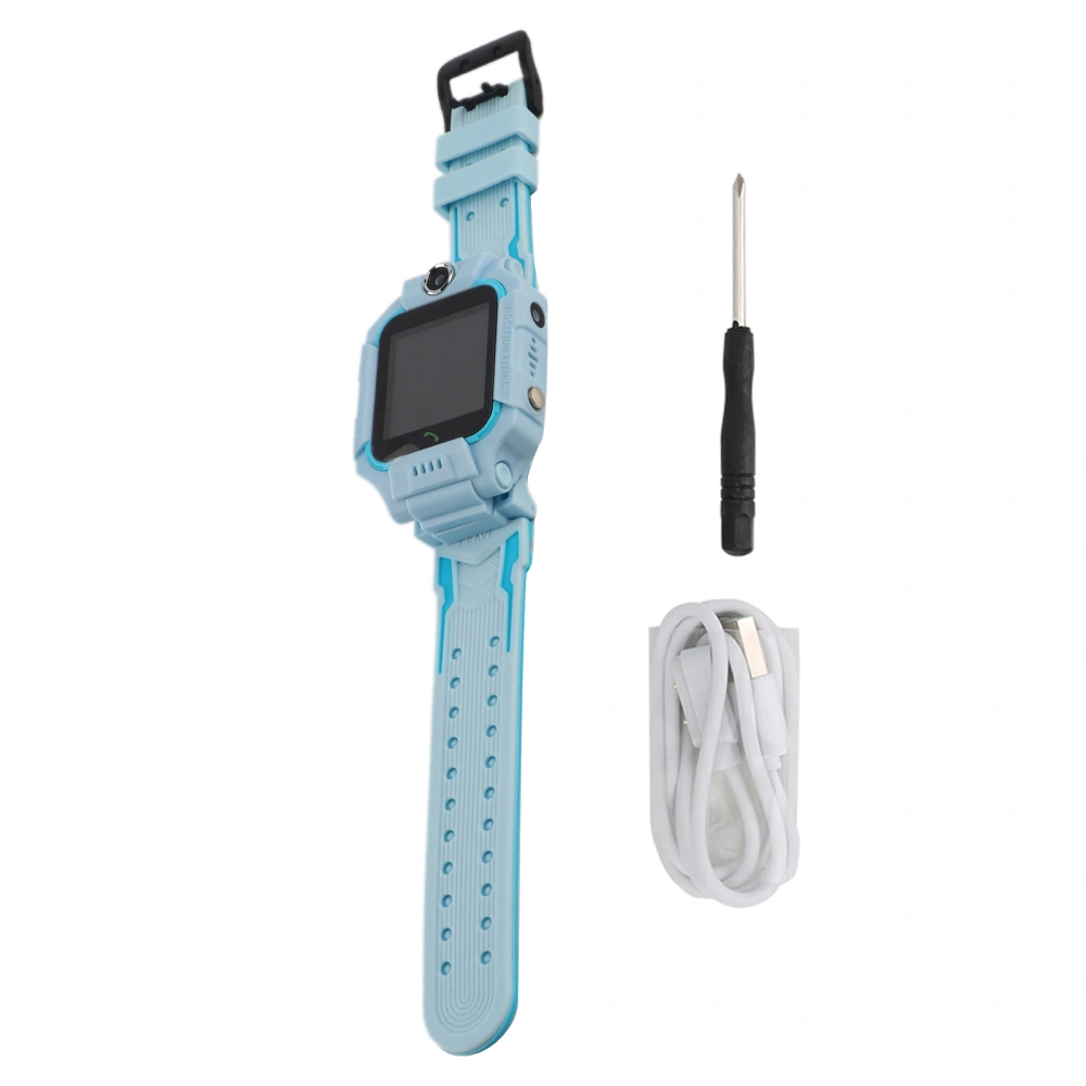 Q19 Children Smart Phone Watch Waterproof Plug In Card Camera Positioning Bracelet(Blue )