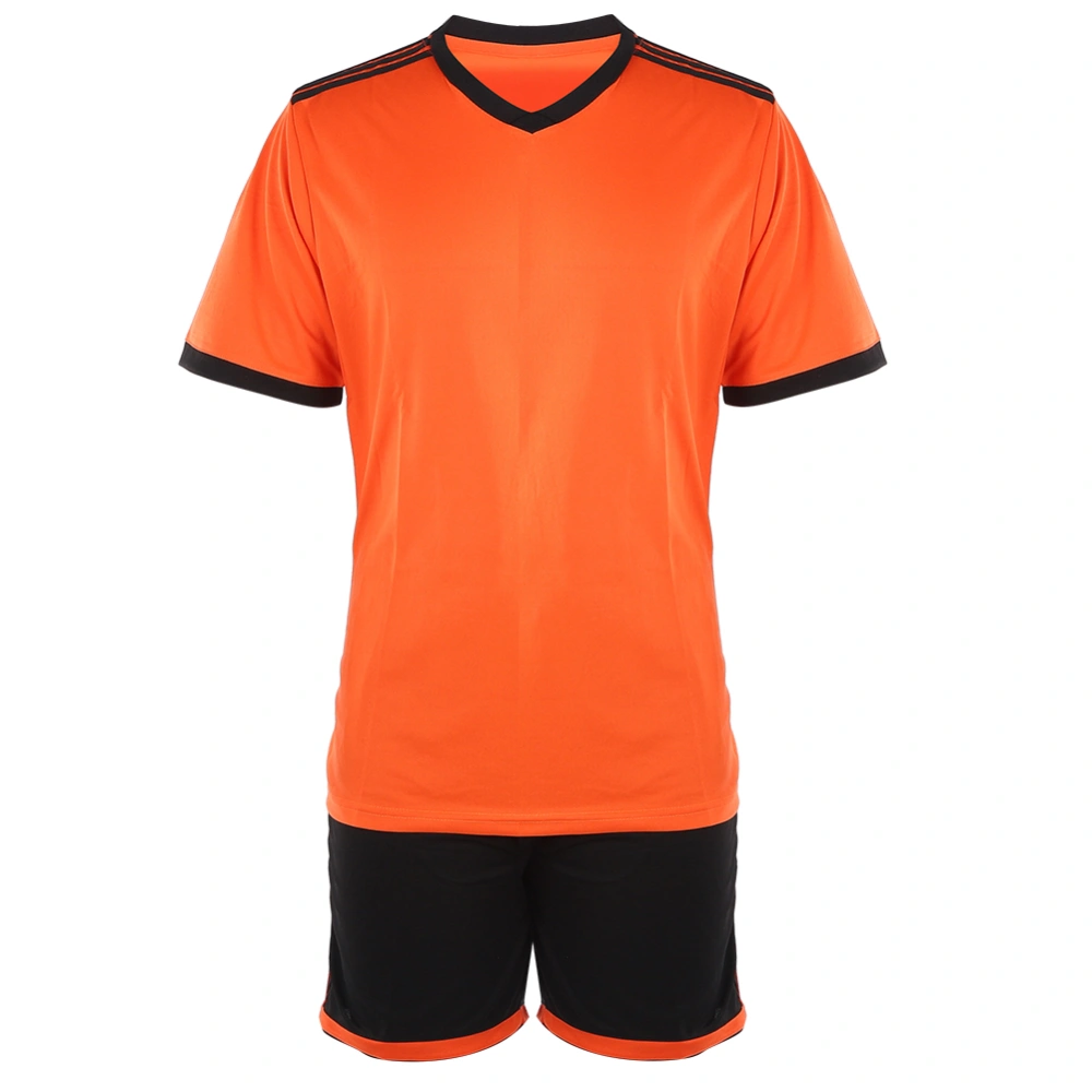 Summer Adult Man Competition Short Sleeve Group Uniform Football Suit Training ClothingL