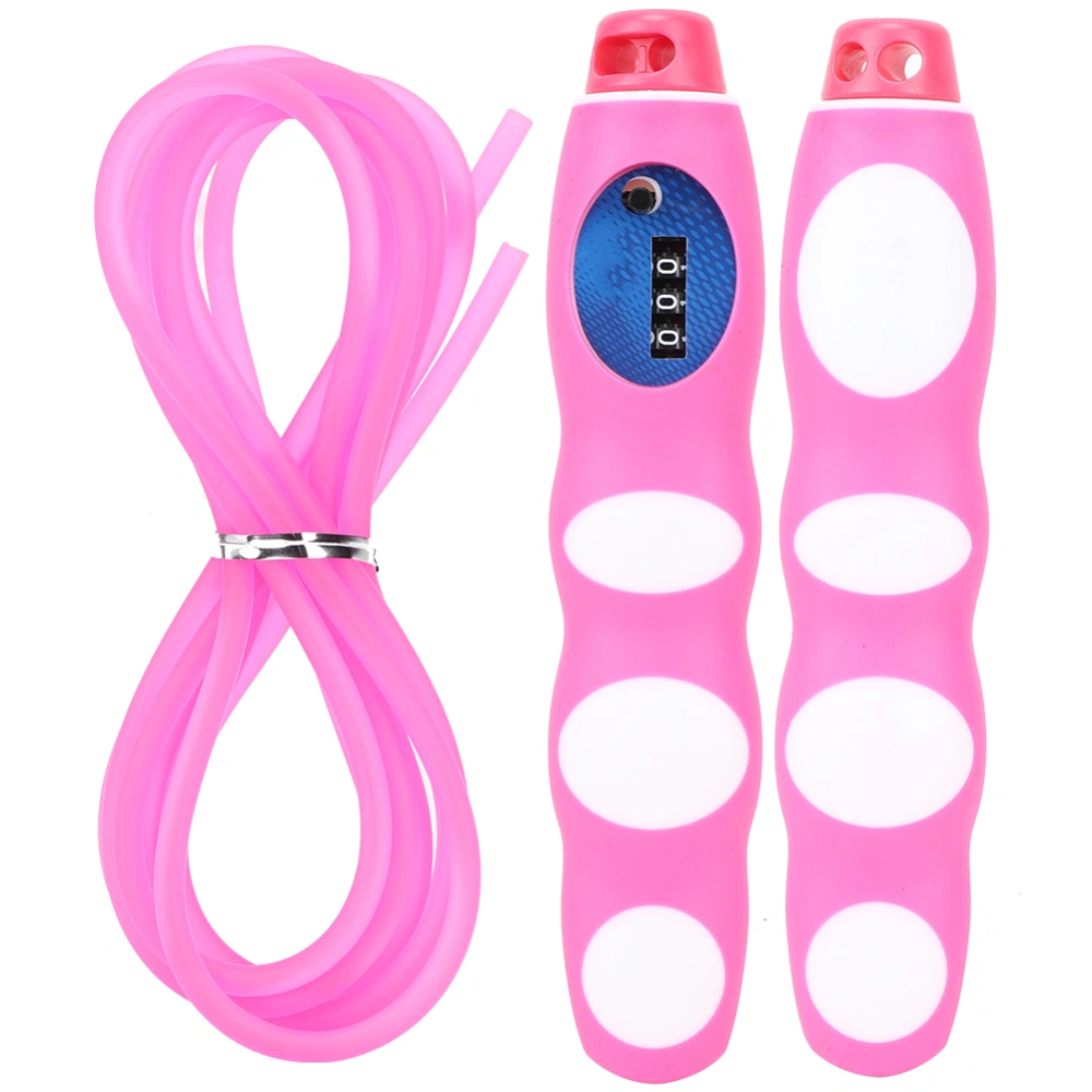 PVC Frosted Non-Slip Handle Physical Count Rope Skipping for Exercise Fitness BodybuildingPink