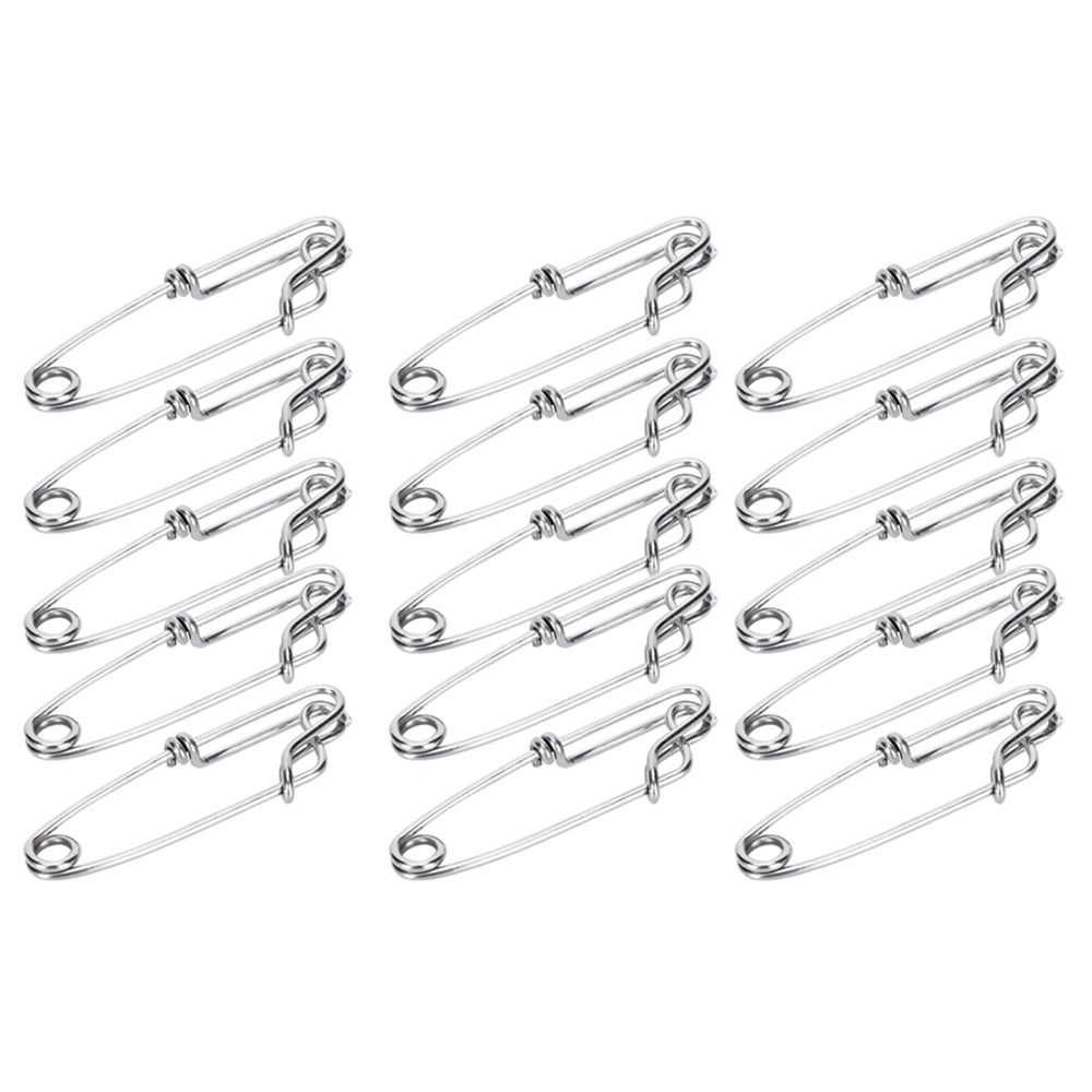 15pcs Stainless Steel Tuna Clips Longline Branch Hangers Snap Fishing Accessory Easy On/Off