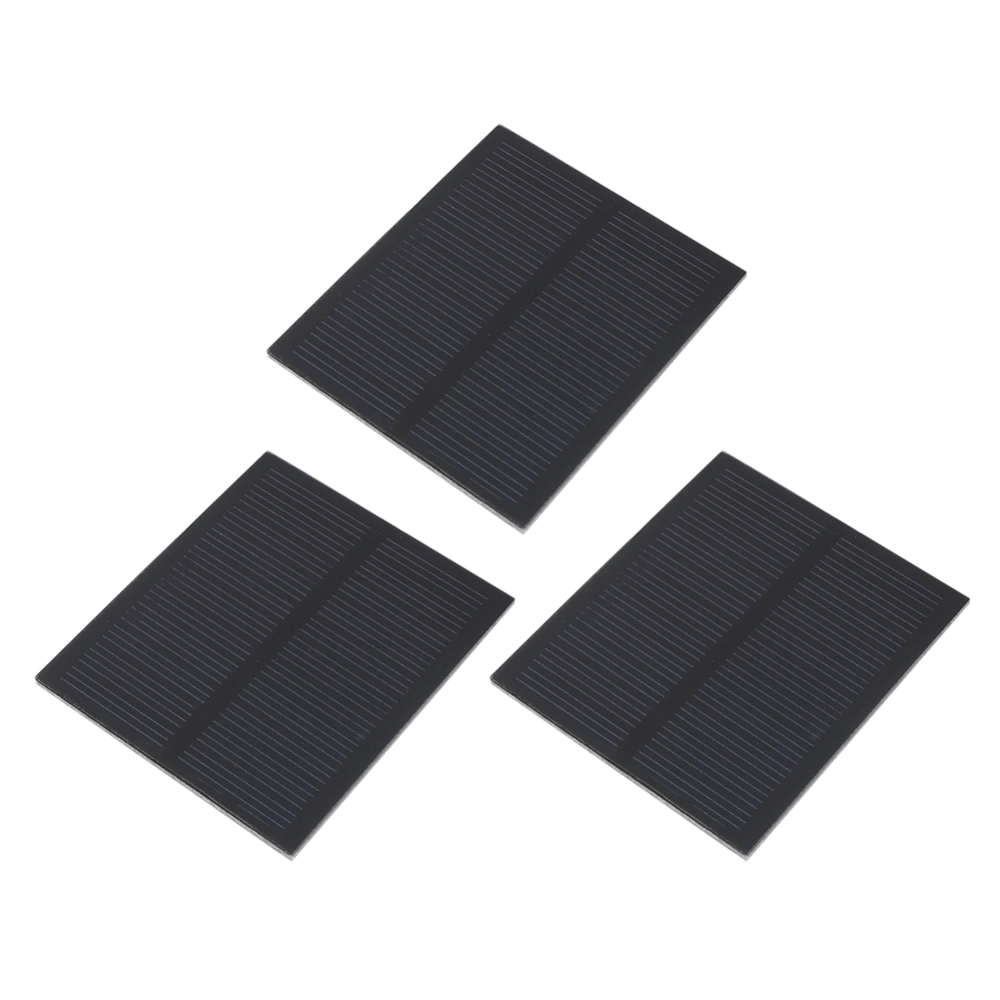 3PCS 0.5W 5.5V Solar Panel Charger Polysilicon PET Laminate Outdoor Portable Mobile Power