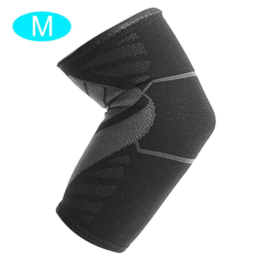 Unisex Nylon Knitting Elbow Guard Support Forcing Breathable Elastic Fitness Protective GearM